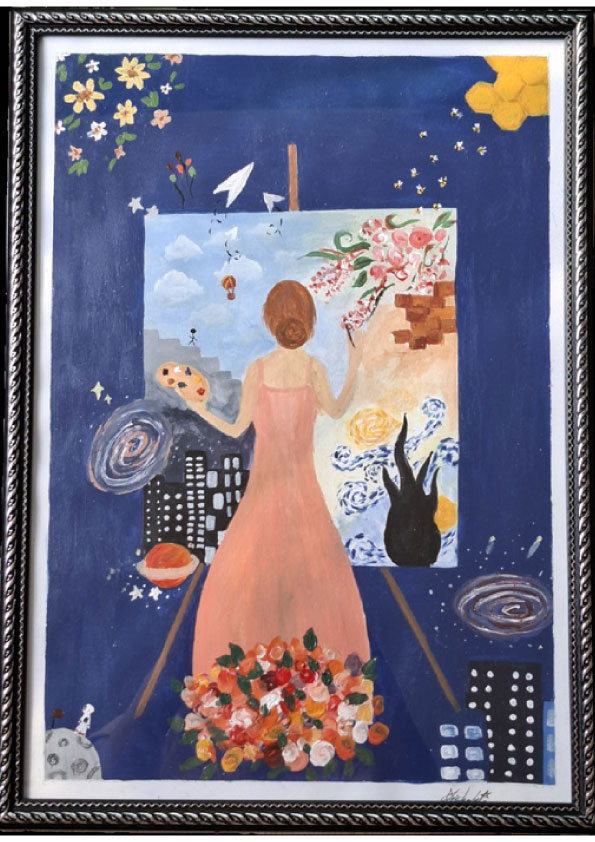 The Artist’s universe Acrylic on canvas
