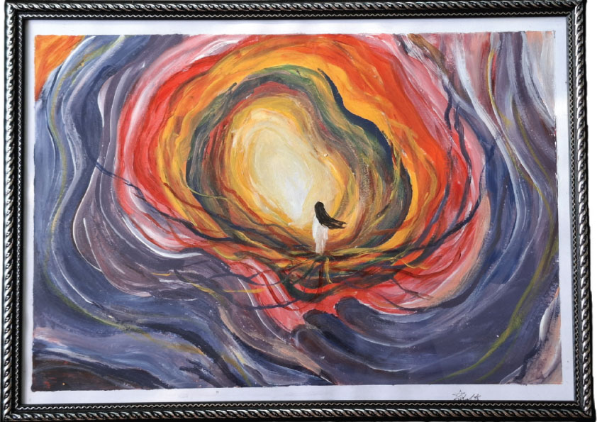 The chosen thoughts Acrylic on canvas