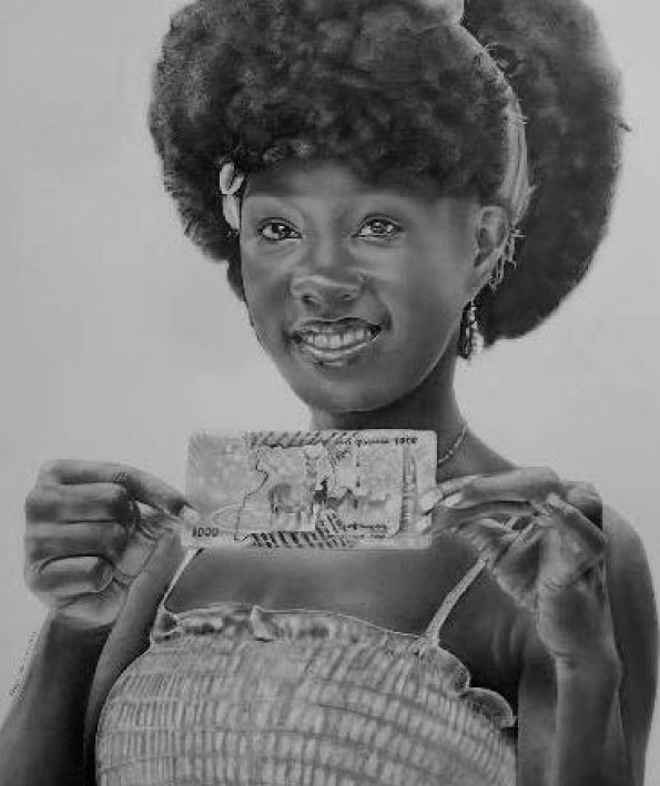 Ekifo ekyenjawulo (your niche) Charcoal on Ivory paper
