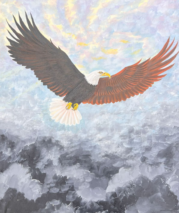 Rising Above the Storm Acrylic on Canvas