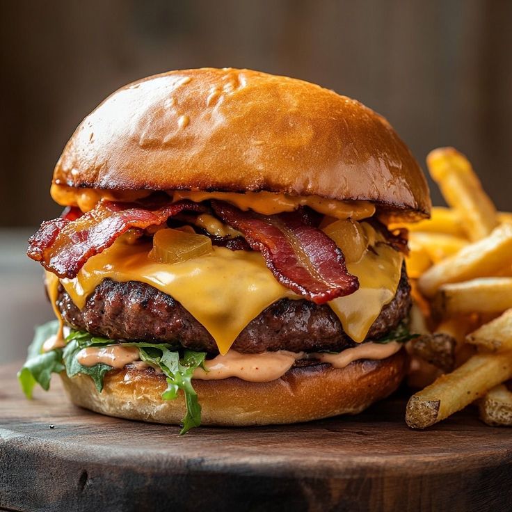Paint & Sip Bacon Burger